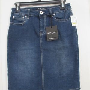 NWT - BACCINI blue denim skirt - sz 2P - $48.00